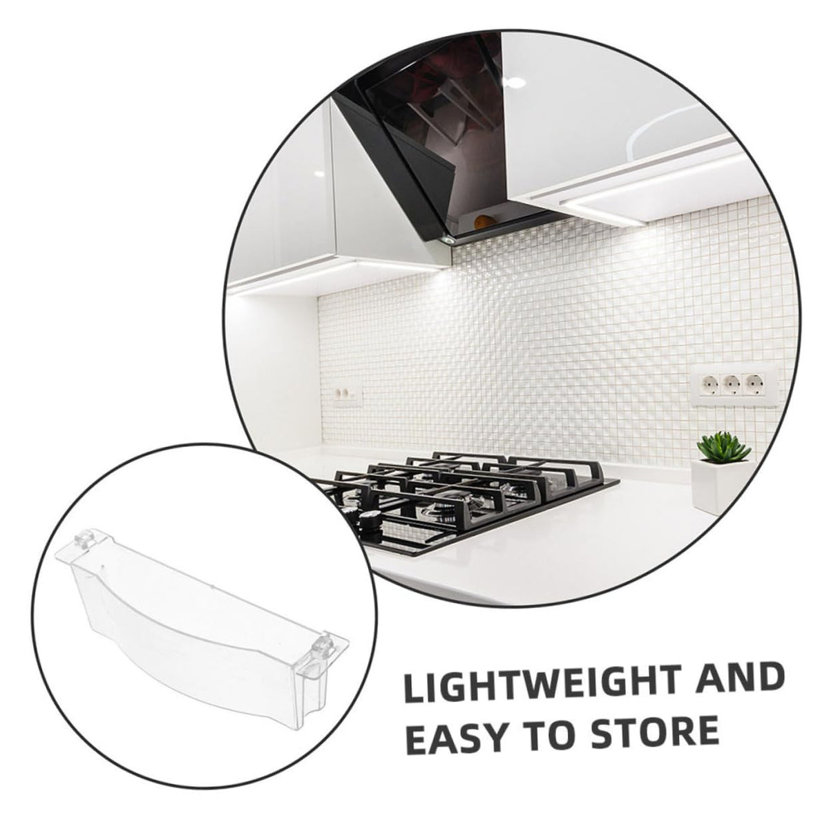 3pcs Range Hood Oil Trap Plastic Grease Cup Replacement Tray