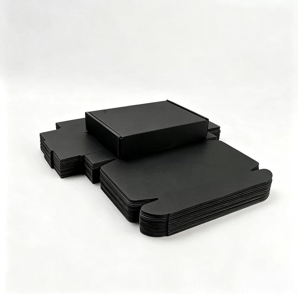 Small Black Shipping Packaging Boxes L8xW5.5xH1.5Inch 20Pcs Mailer Boxes