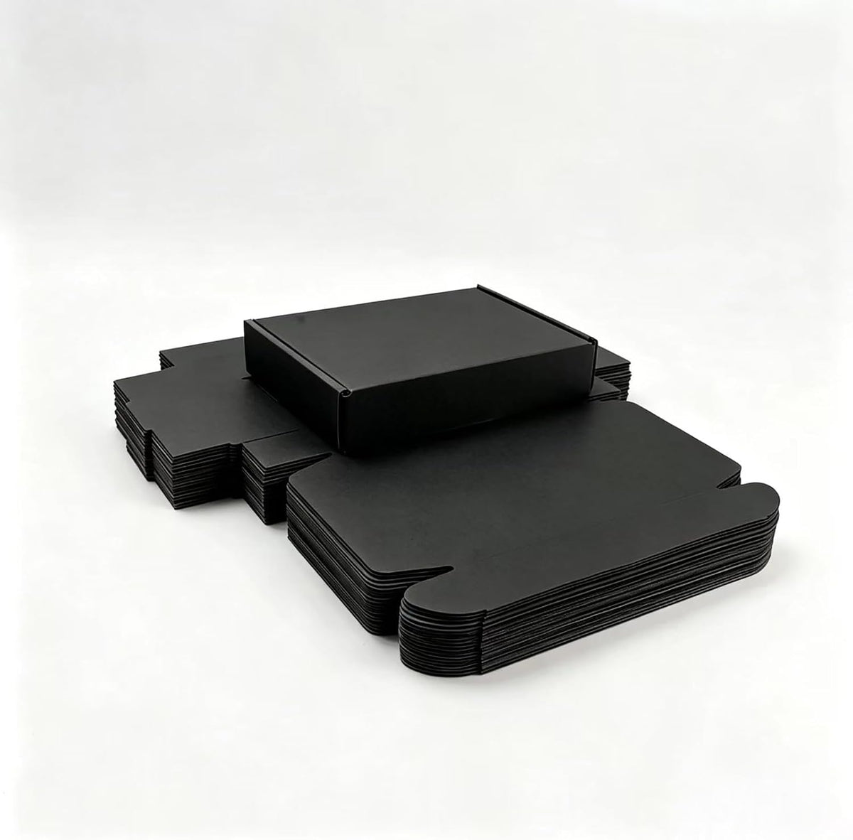 Small Black Shipping Packaging Boxes L8xW5.5xH1.5Inch 20Pcs Mailer Boxes