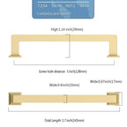 10 Pack 5 Inch Brushed Gold Cabinet Pulls,Kitchen Hardware