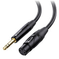 6.35mm 1/4 Inch TRS to XLR Cable, Male to Female, 25ft | TRS Male to XLR Female, XLR to 1/4 Cable