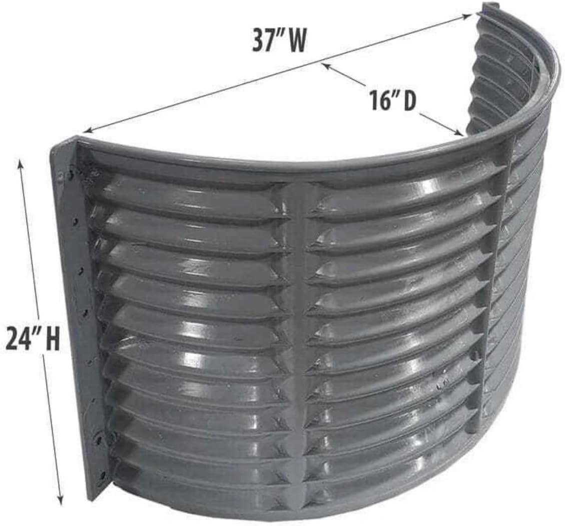 Round Plastic Egress Window Well Cover, 37 Inch Diameter x 24 Inch Height