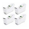Desktop Tape Dispenser, White, 4 Pack