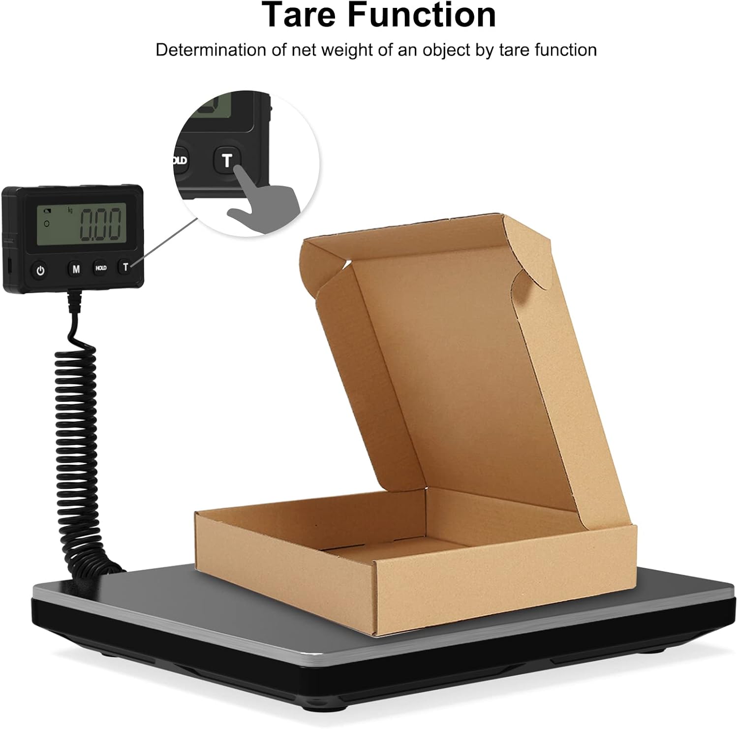 Shipping Scale 440lb, Digital Postal Scale with Hold and Tare Funtion | Postage Scale for Packages Luggage Post