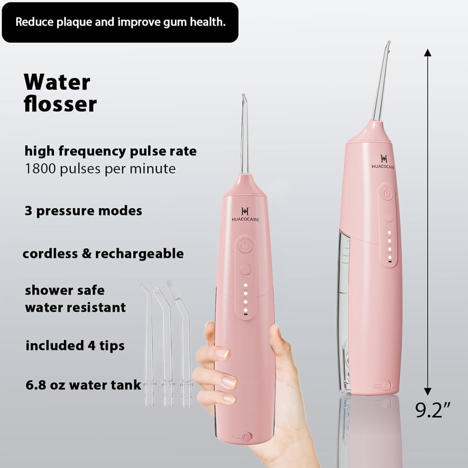 2-1 Oral Clean Kit- Water Dental flosser & Electric Toothbrush Combo- Brushing & Flossing- for Teeth Cleaning and Gum