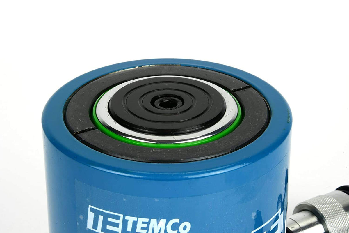 TEMCo 50 Ton Hydraulic Cylinder 2" Stroke Single Acting 10,000 PSI – Machinery, Foundation Support & Construction