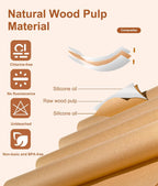 Parchment Paper Sheets 9x13 Inch – 200Pcs Precut Unbleached Baking Paper, Plant-Based Silicone Oil Coating, Non-Stick