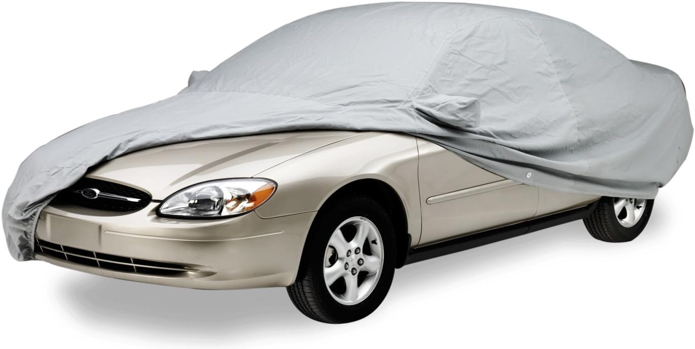 Custom Fit Polycotton Series Vehicle Cover, Gray