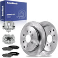 AutoShack Rear Brake Rotors Pads & Calipers for Chevy Traverse 2017 | 13.03" (331 mm) Brake Kit, direct-fit