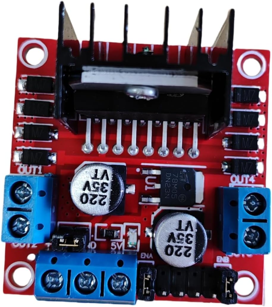 L298N Dual H-Bridge DC Motor Driver Module, Stepper Motor Controller Board