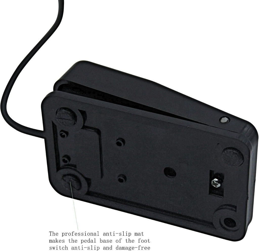 Foot Pedal,Foot Pedal Switch Power Supply Pedal Control with Clip Cord for Machine,Square-Plastic