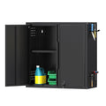 26" H Garage Wall Cabinet with Lockable Doors and Adjustable Shelf
