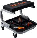 Rolling Creeper Garage/Shop Seat, 250 LBS Capacity Padded Rolling Workshop Stool with Tool Tray Storage, Mechanic