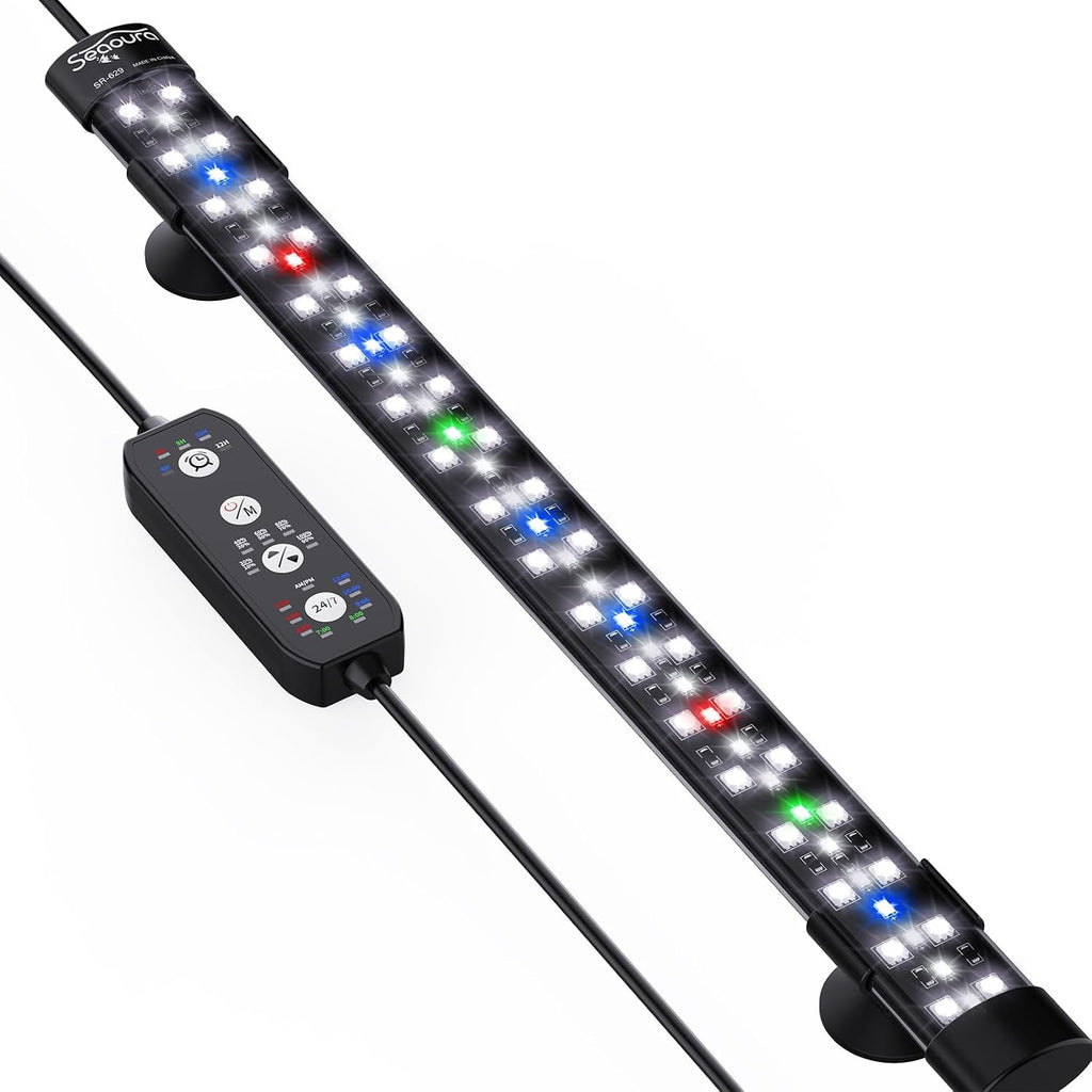 24/7 Submersible LED Aquarium Light for Plants Fish Tank, 15 Inch | IP 68 Waterproof Full Spectrum Led Aquarium Plant