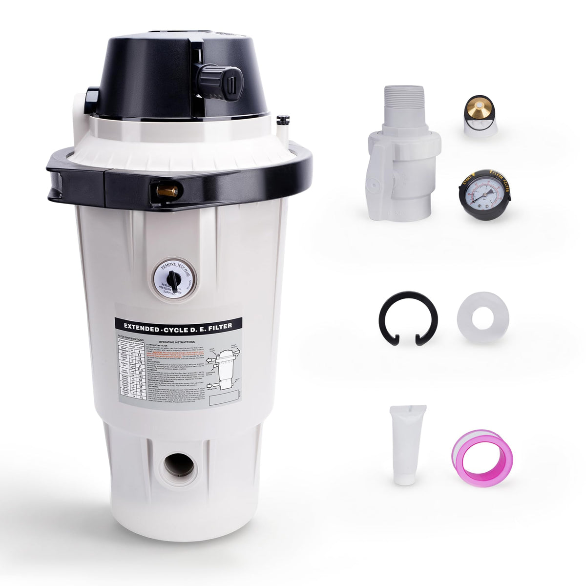 Replacement for Hayward W3EC40AC Perflex Diatomaceous Earth Pool Filter - Complete Set