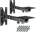 SPS-508 Speaker Wall Mount Stand, Rotatable Angle, Adjustable Swivel Tilt Speaker Mount Bracket, Home Surround Sound