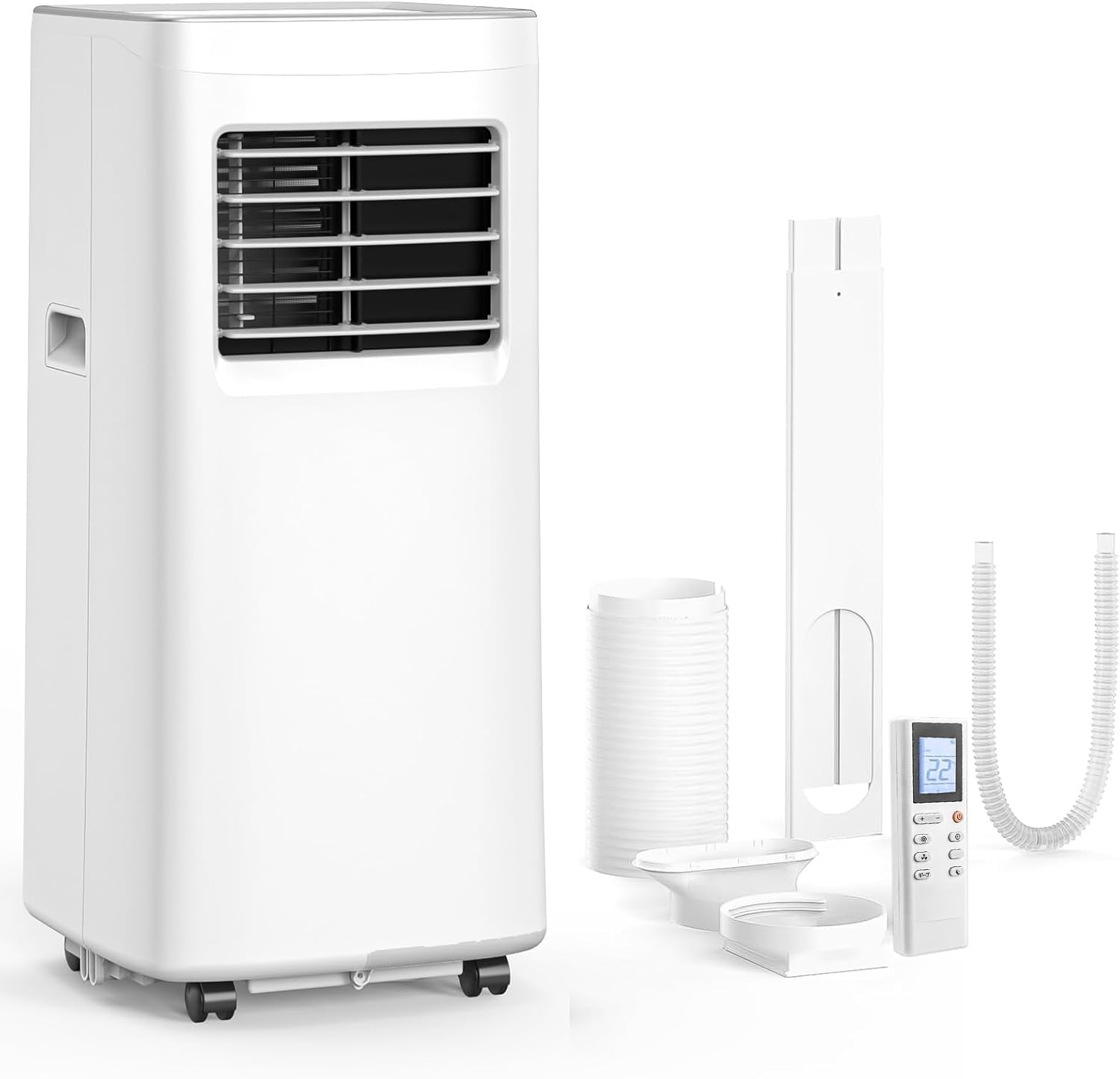 Portable Air Conditioner, 3-in-1 8500 BTU AC Unit with Fan & Dehumidifier – Quiet Cooling for Bedroom, Home Office up