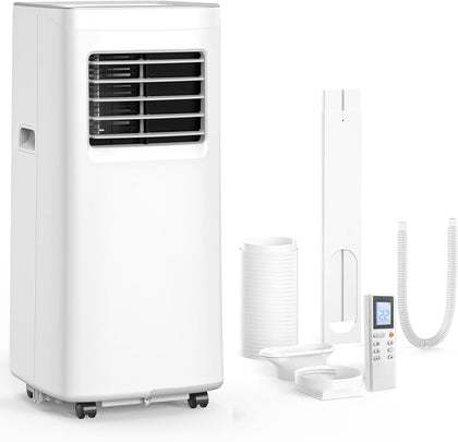 Portable Air Conditioner, 3-in-1 8500 BTU AC Unit with Fan & Dehumidifier – Quiet Cooling for Bedroom, Home Office up