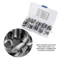 Tyenaza 50Pcs Quick Thread Insert with Storage Case, M3 M12 Self Tapping Thread Insert, Stainless Steel Inner Thread Self Tapping Thread Inserts Set, Thread Reinforce Repair Tool