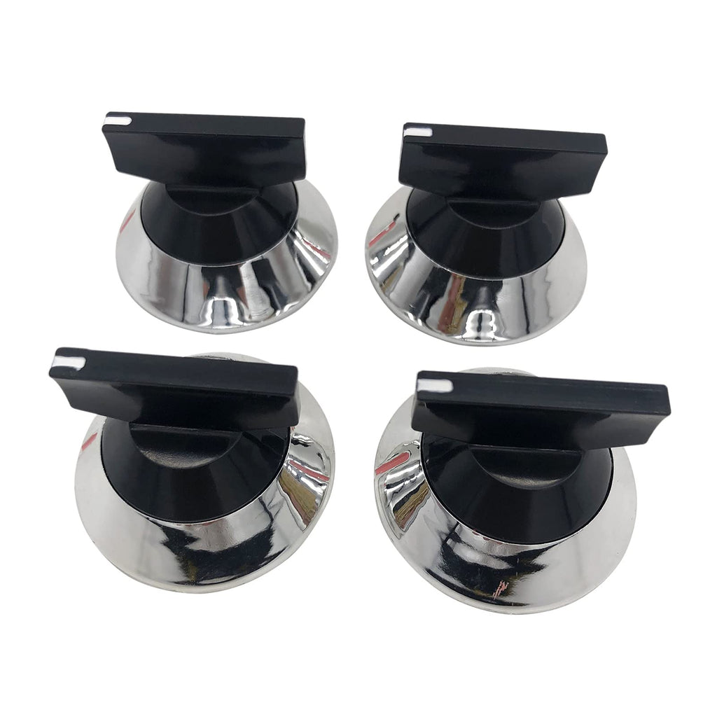 4 Pack Top Burner Control Knobs Replacement for 3WP330190 AP6008016 309540