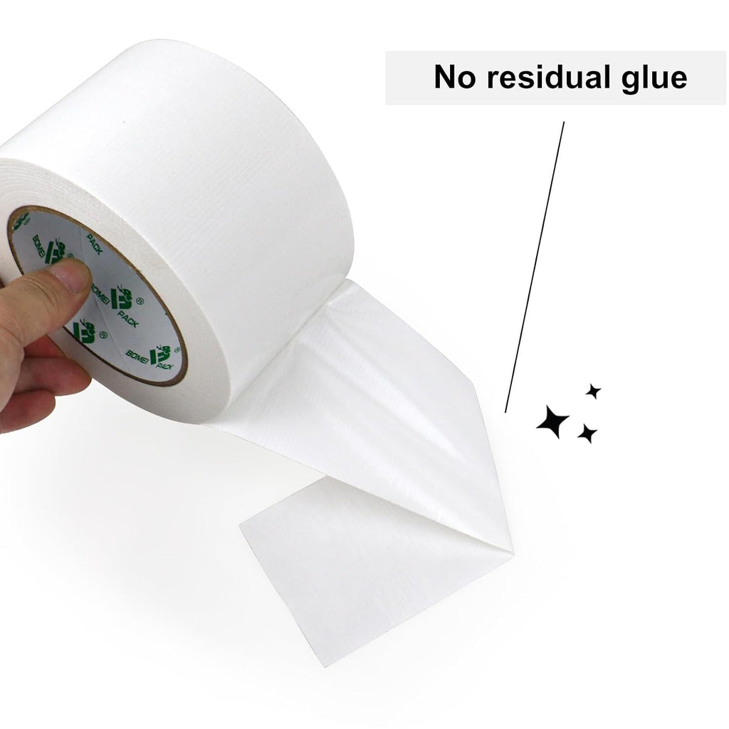 1Pack 3inch Duct Tape Heavy Duty Waterproof White 9Mil 20Yds