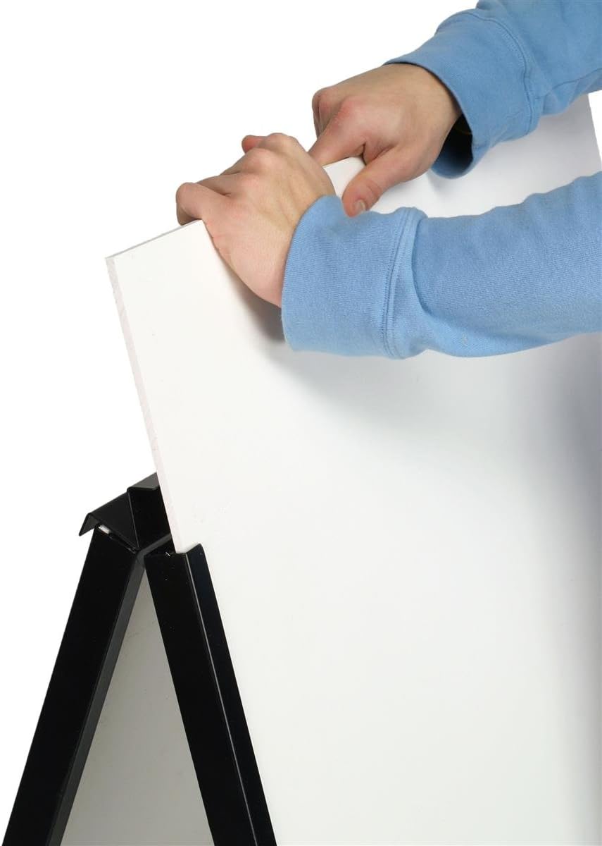 Black Steel Outdoor Sidewalk Sign Frame