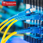 Single Mode SC/UPC to SCA Fiber Optic Internet Cable, 30ft/10m