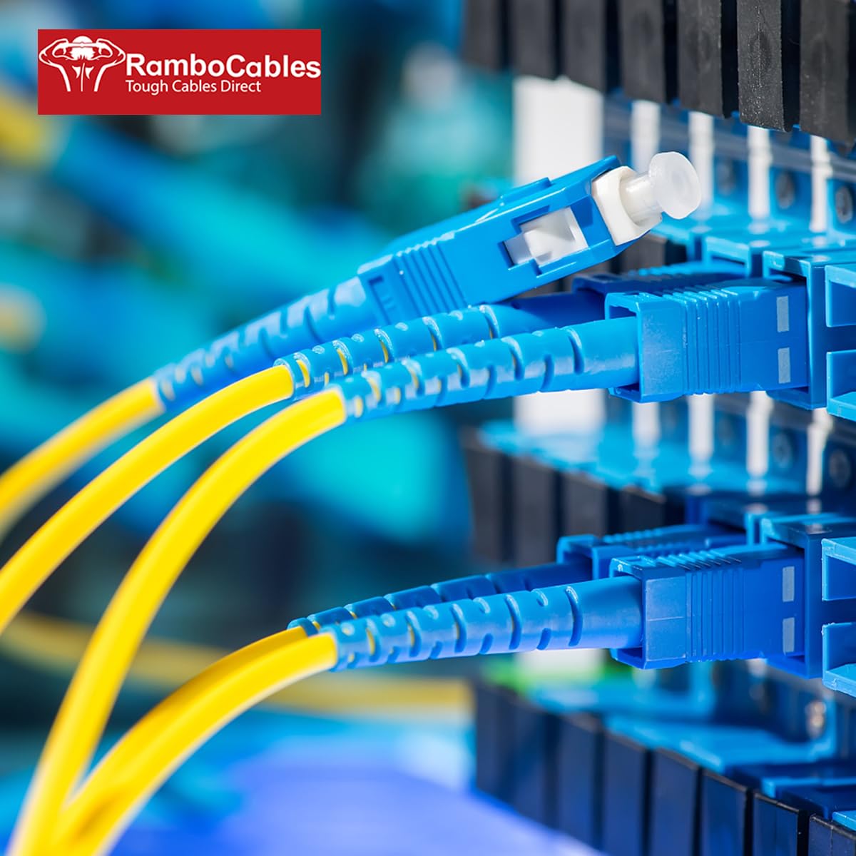 Single Mode SC/UPC to SCA Fiber Optic Internet Cable, 30ft/10m