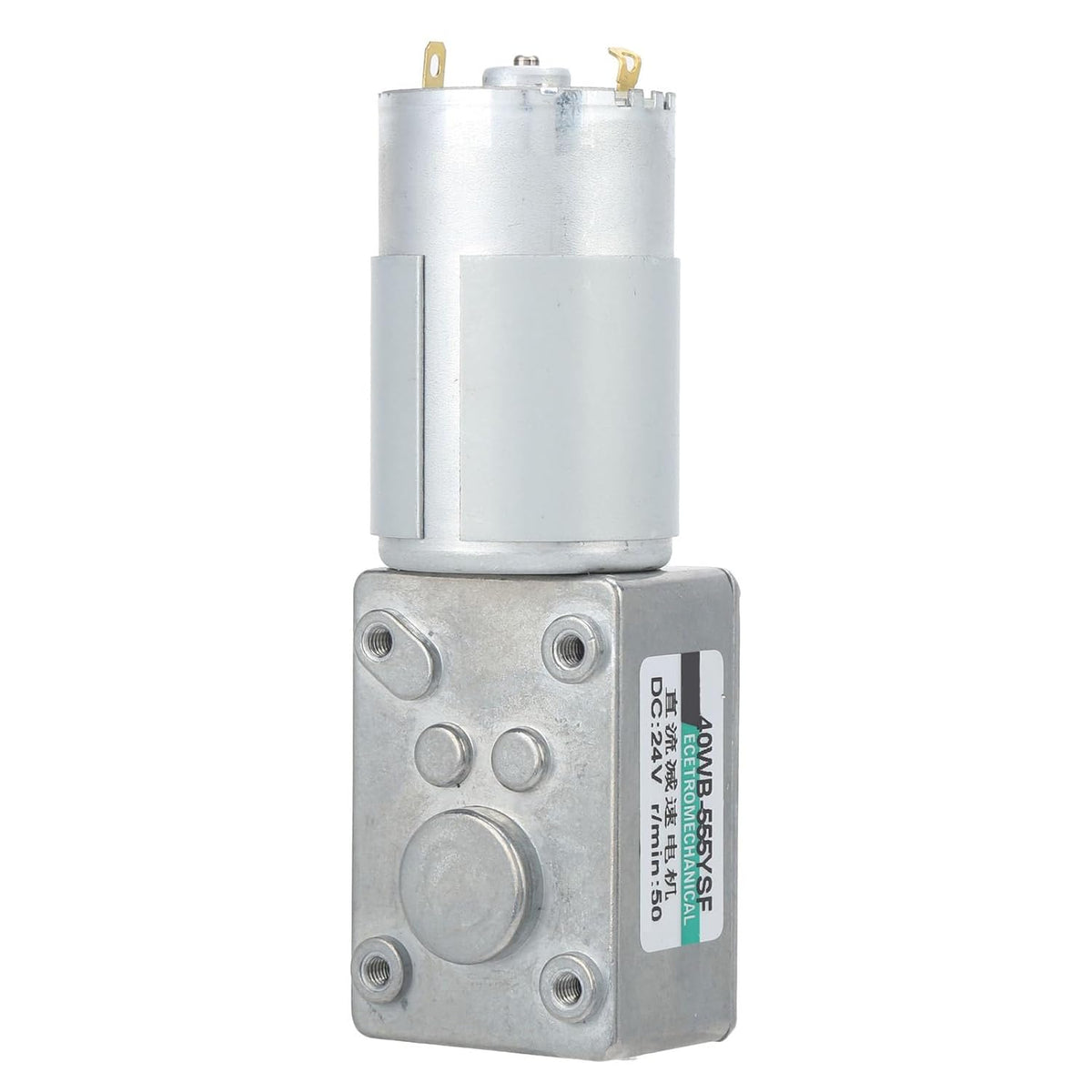 YWBL-WH DC 24V Gear Motor, High Torque Low Speed XD40WB-555YSF (50rpm/min)