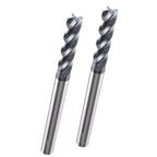 LU&MN Carbide Square End Mill 4 Flute 1/8", 2 Pieces