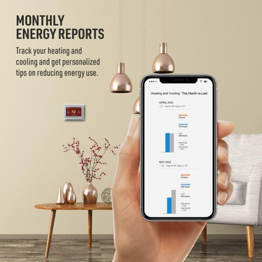 Home RTH9585WF Wi-Fi Smart Color Thermostat + Wall Plate