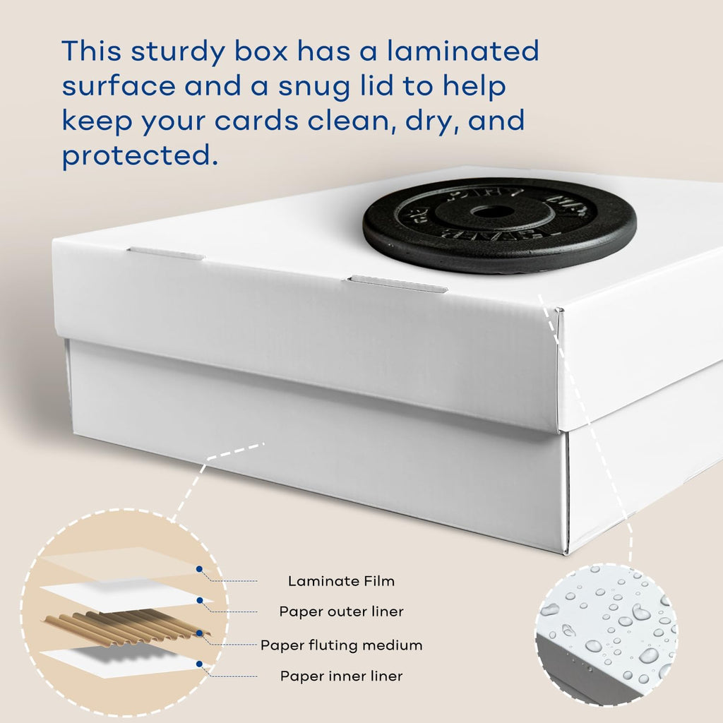 2-Pack Trading Card Storage Box, Cardboard Card Box for MTG TCG Sports Card | Affordable Bulk Card Storage