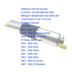Fuel Filter with Pressure Regulator for BMW Replace KL149 13327512019