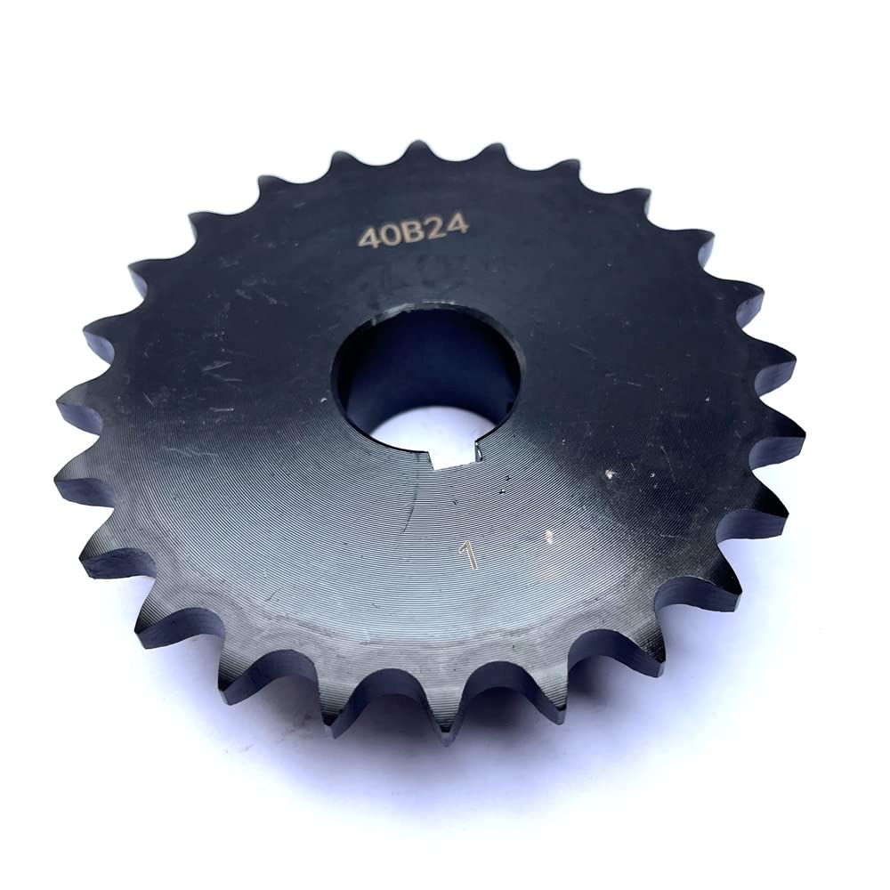 #40 Roller Chain Sprocket B Type 1" Bore Rust Prevention Hardened 24 Tooth