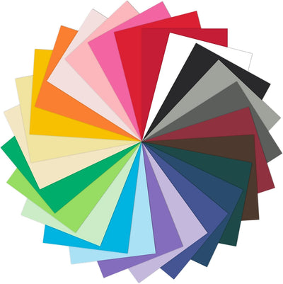 25 Sheets 80lb Assorted Colored Cardstock 8.5 x 11