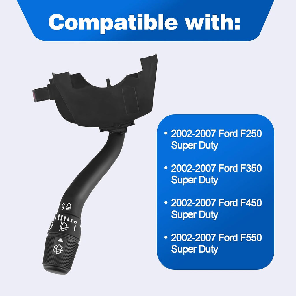 Replace 2330843 Multifunction Switch Assembly Fits for 2002-2007 Ford F250 F350 F450 F550 Super Duty