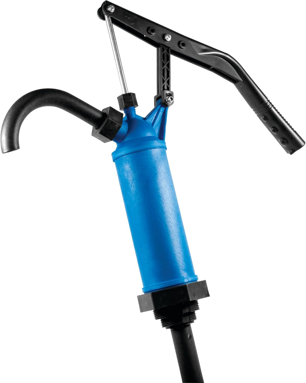 Performance Tool W54268 Blue General Purpose Lever Action Barrel Drum Pump - Fits 5 to 55 Gallon Drums