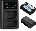 LP-E6 LP-E6N Battery & USB Dual Charger for Canon Cameras | Compatible with Canon EOS 5D Mark II III IV, 5DS, 5DS R