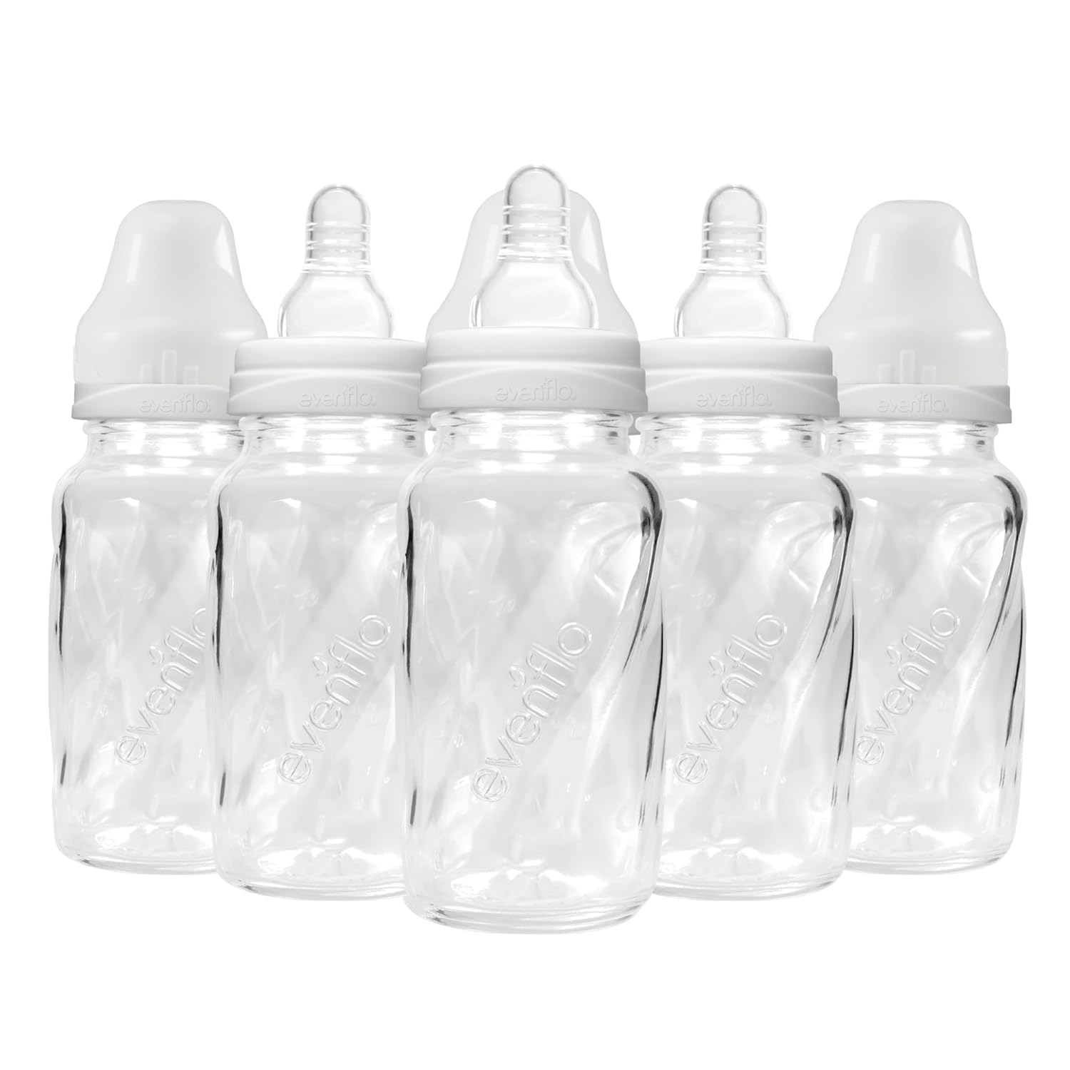 Feeding Classic Glass, Twist Bottles, 4 Oz, 6 Bottles.