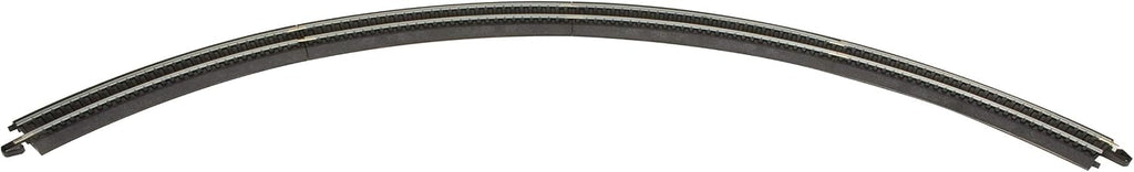 Trains - Snap-Fit E-Z Track 18” Radius Curved Track (4/card) - Steel Alloy Rail With Black Roadbed - HO Scale |