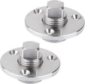 Stainless Steel Boat Drain Plug Kit, 1/2" Threaded, 2 Pack