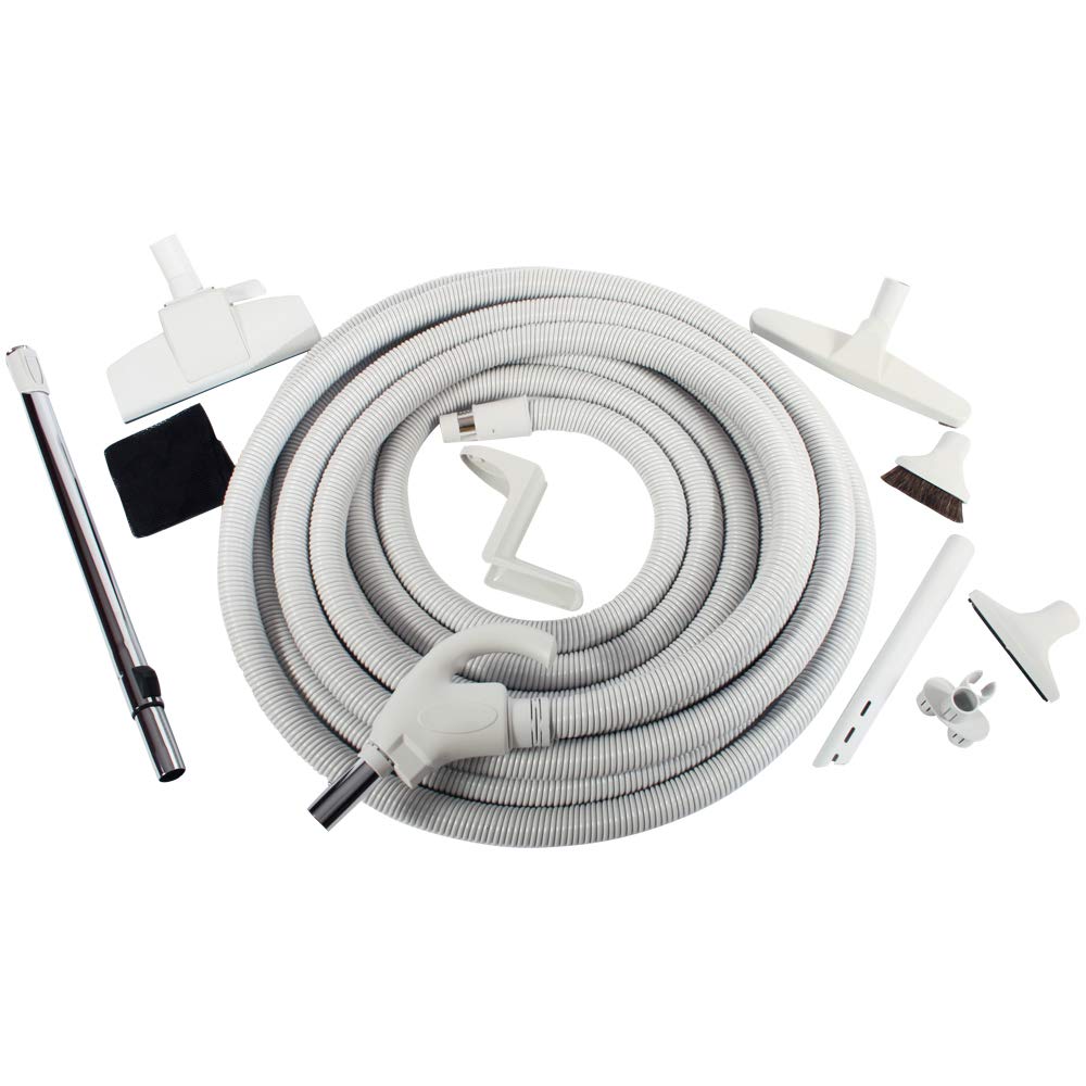 Cen-Tec Systems 94907 Central Vacuum Low Voltage Kit with 50 Ft. Switch Control Hose, Light Gray