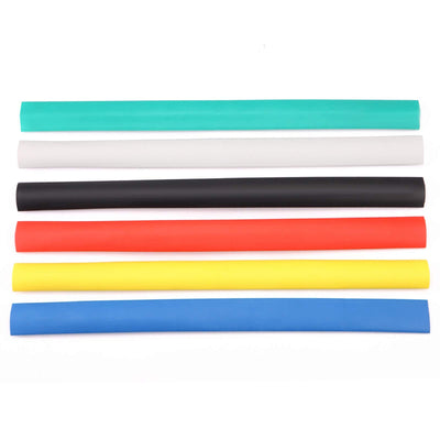 6 Pack 3/4'' Heat Shrink Tube 3:1 Adhesive-Lined Heat Shrinkable Tubing 6 Color 1.3Ft