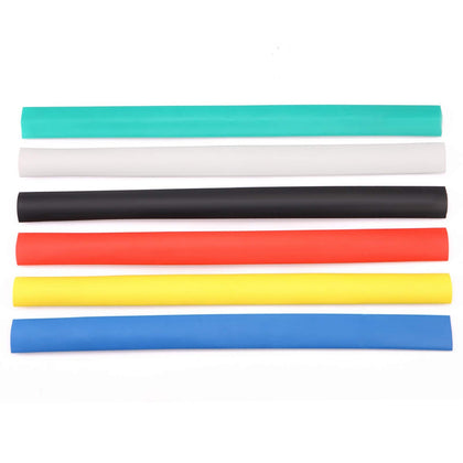 6 Pack 3/4'' Heat Shrink Tube 3:1 Adhesive-Lined Heat Shrinkable Tubing 6 Color 1.3Ft