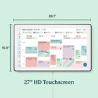 Calendar Max – 27" Digital Calendar & Chore Chart, Charcoal