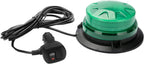 Green Led Emergency Strobe Beacon Lights for Car Vehicles 12V 24V 24-LEDs | Magnetic Mount, 8 Flash Model, Warning