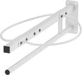 Wall Mounted Saddle Rack with Pad Bar for Horses Saddles, White