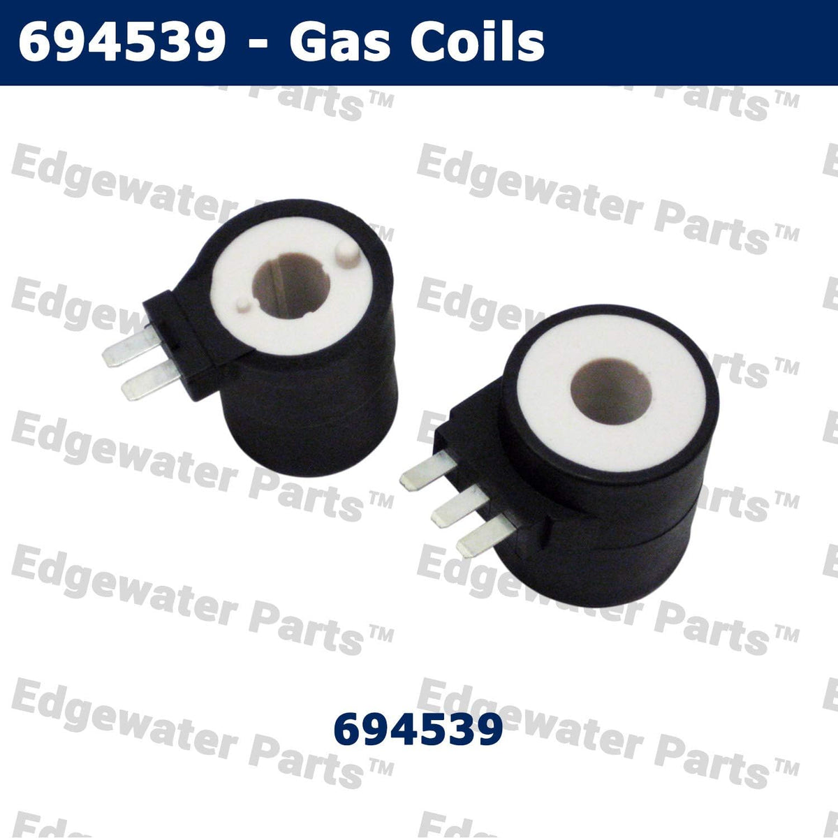 Edgewater Parts 694539, 279834 Dryer Gas Solenoid Coil Kit (Primary & Secondary), Compatible With Whirlpool, GE, Electrolux, & Maytag, Gas Dryer Replaces, 08015679, 5300622602, 5308015680