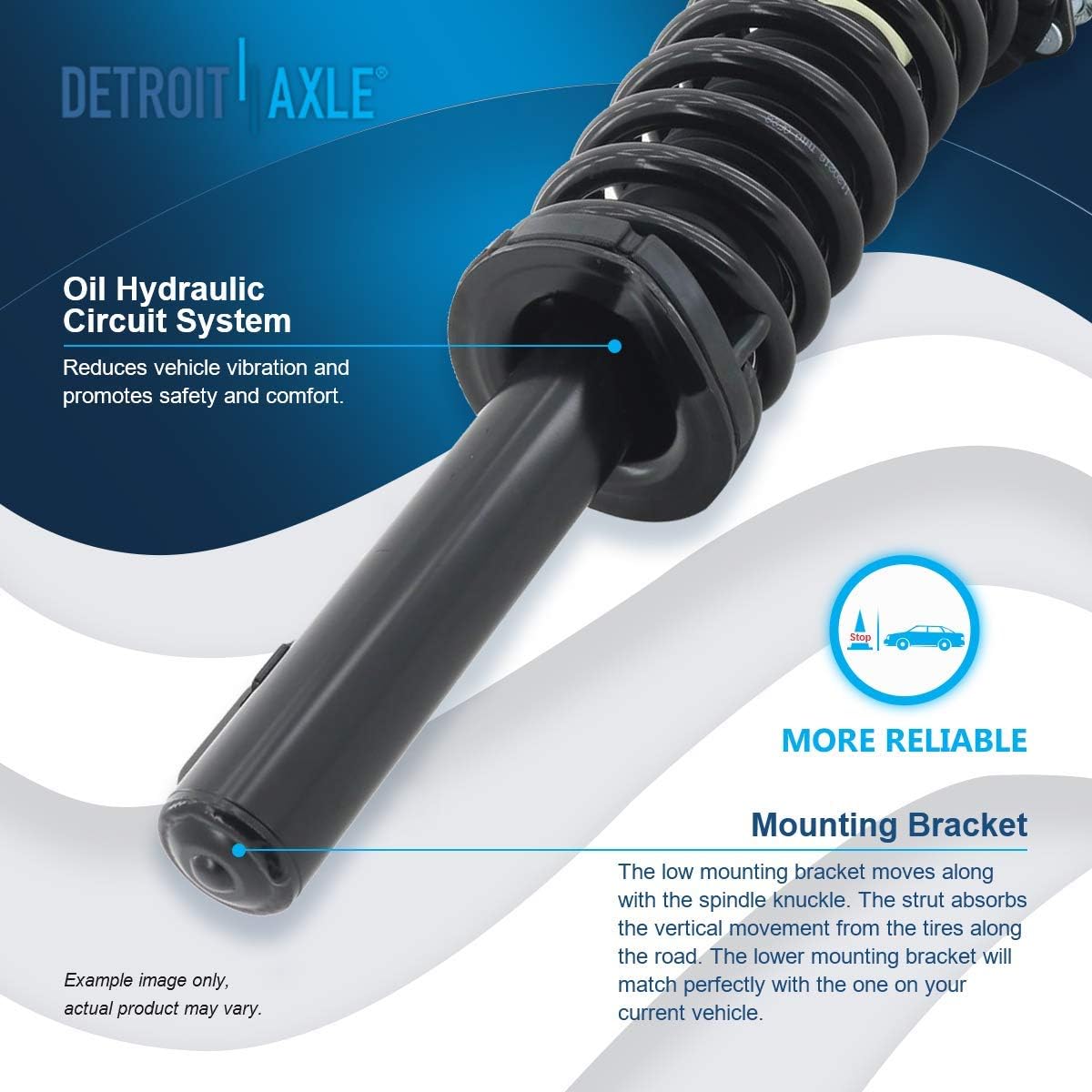 Detroit Axle - 2 Front Struts for 2005-2010 Jeep Grand Cherokee