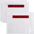 100 Pack 6"x10" Packing List Enclosed Envelopes with Adhesive